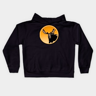 Moose at Sunset Kids Hoodie